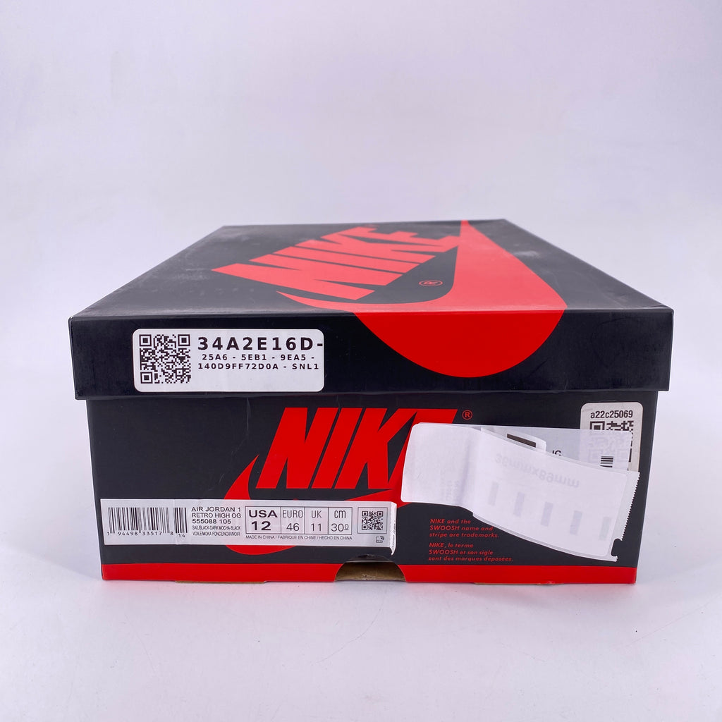 Air Jordan 1 Retro High OG "Mocha" 2020 New Size 12