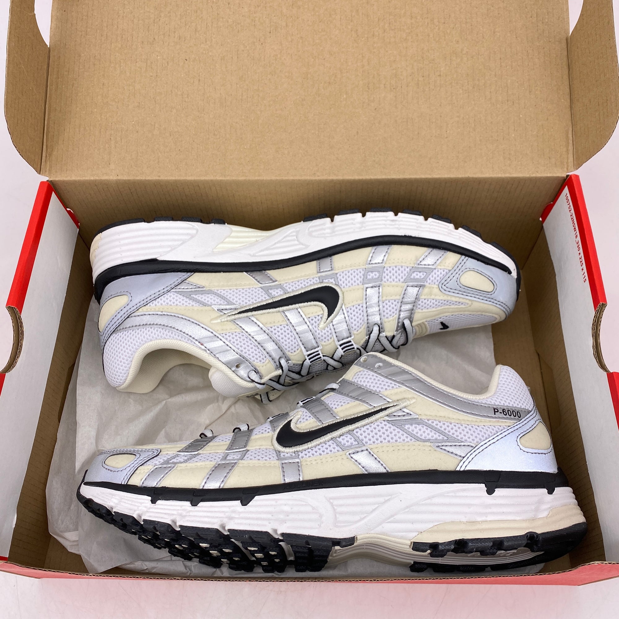 Nike P-6000 (W) &quot;Coconut Milk Metallic&quot; 2023 New Size 10W