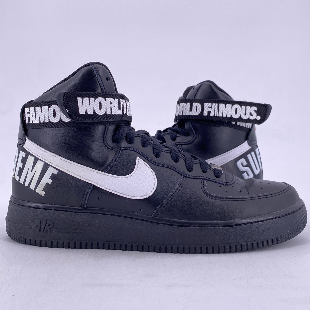 Nike Air Force 1 High Supreme "World Famous Black" 2014 Used Size 10.5