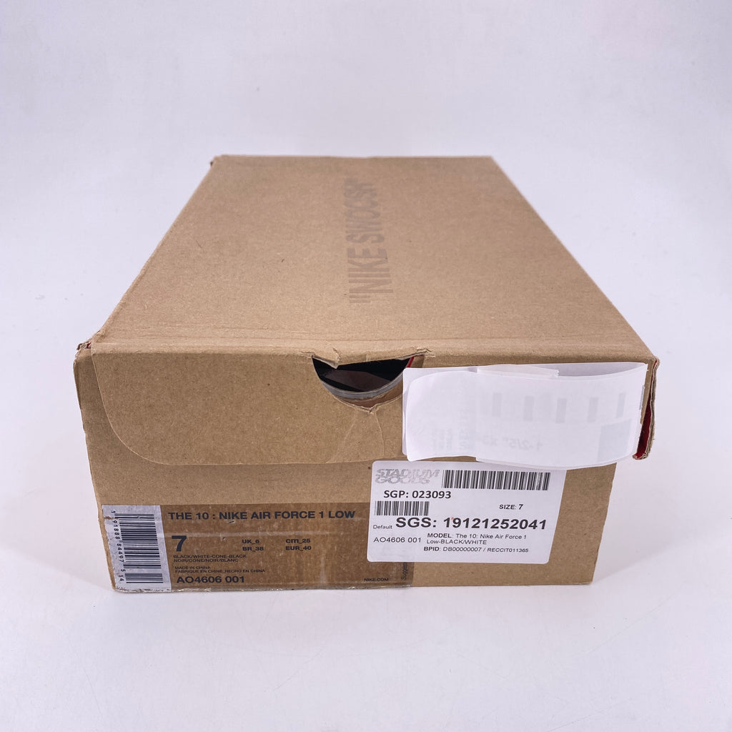 Nike Air Force 1 Low "Ow Black" 2018 Used Size 7