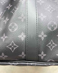 Louis Vuitton Duffle Bag "KEEPALL 55" Used Black Size 55