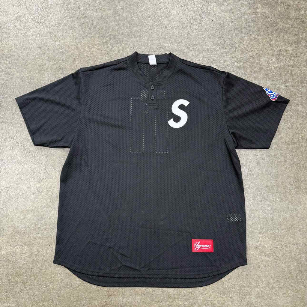 Supreme Jersey "HENLEY BASEBALL" Black New Size XL