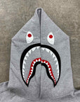 Bape Hoodie "SHARK" Grey New Size XL