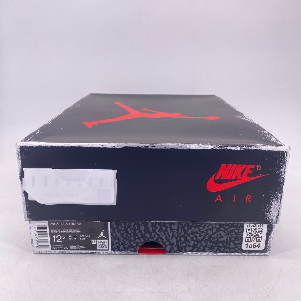 Air Jordan 3 Retro "White Cement" 2023 New Size 12.5