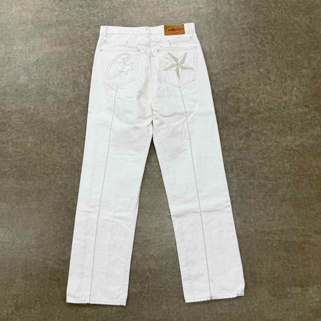 Corteiz Jeans "C-STAR" White Used Size M