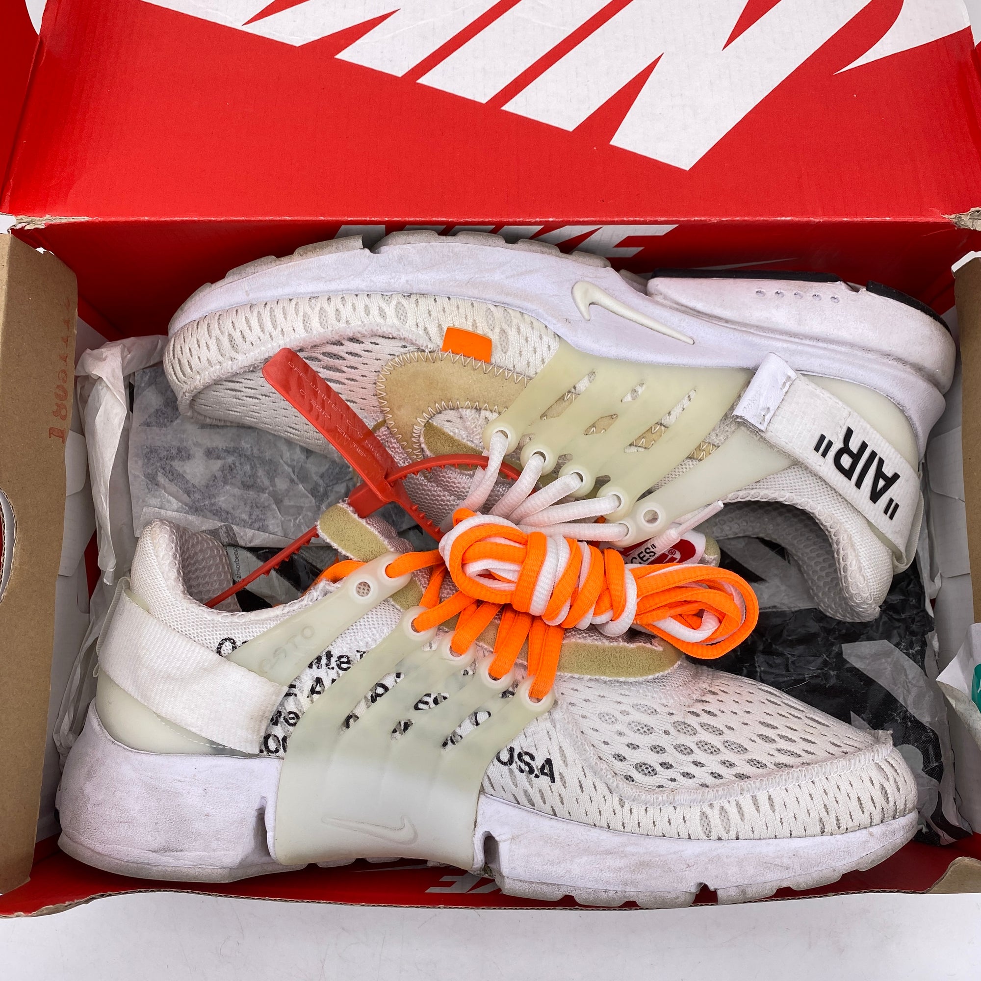 Nike Air Presto &quot;Ow White&quot; 2018 Used Size 8