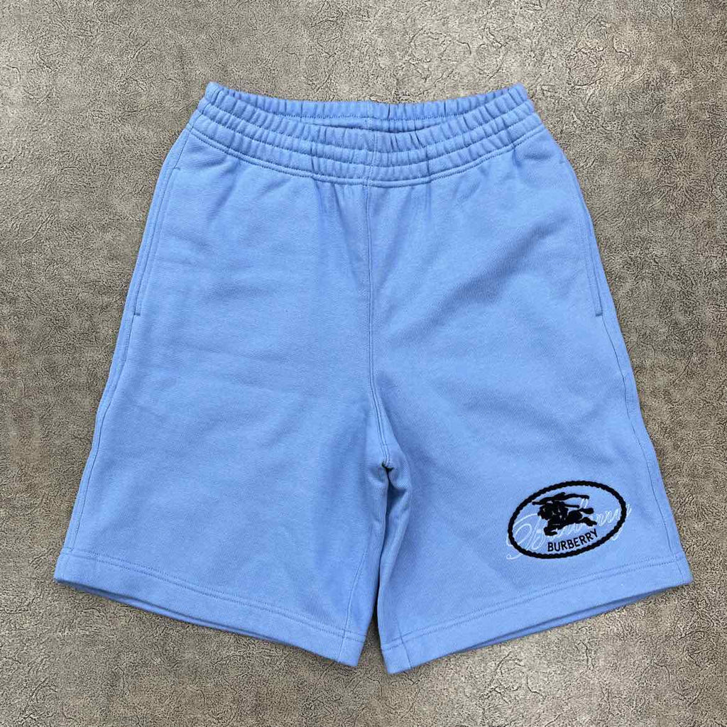 Burberry Shorts "KNIGHT STAMP" Baby Blue New Size S