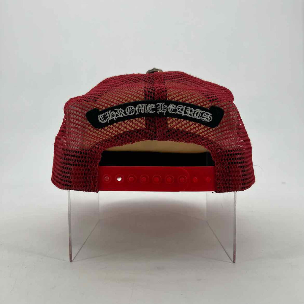 Chrome Hearts Trucker Hat "SEX RECORDS" Used Red Size OS