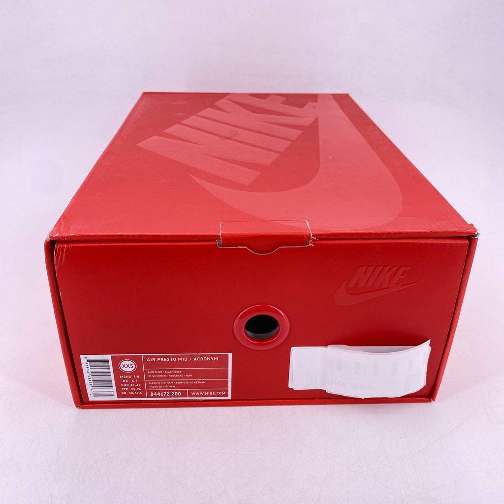 Nike Air Presto Mid "Acronym Olive" 2016 Used Size XXS (7-8)