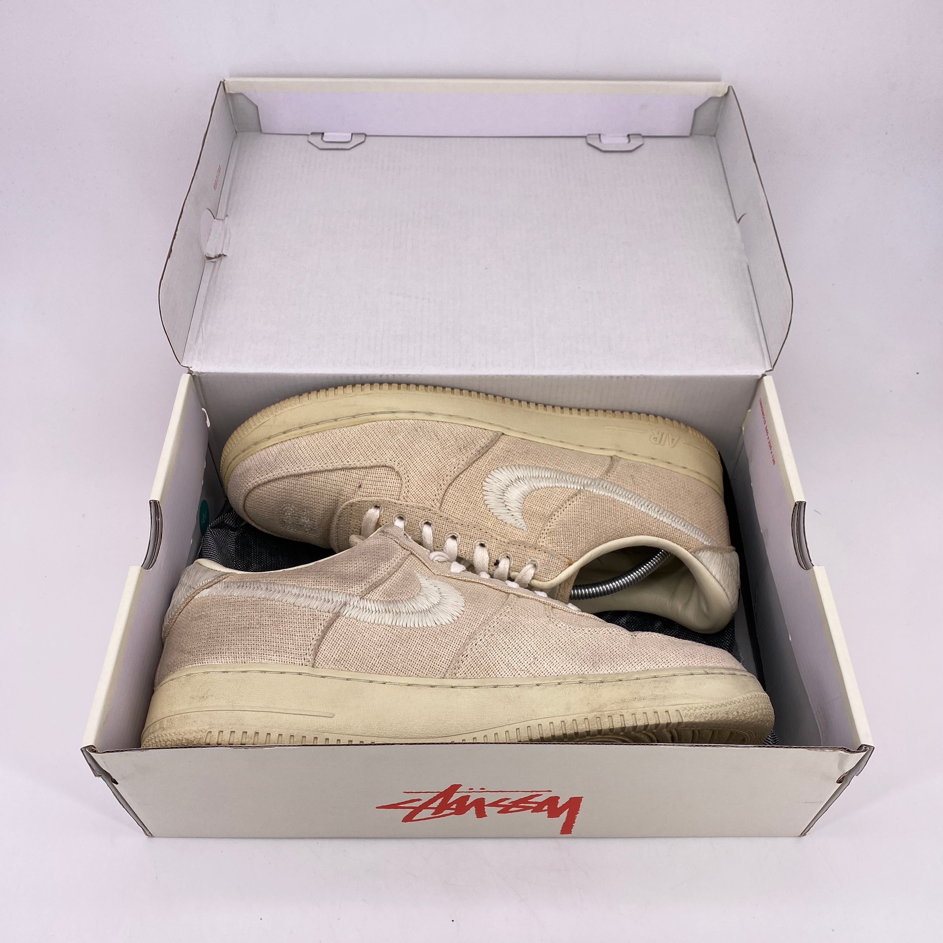 Nike Air Force 1 Low &quot;STUSSY FOSSIL&quot; 2021 Used Size 12