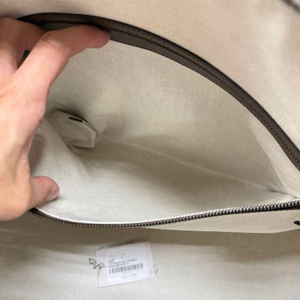 Gucci Duffle Bag "GG SUPREME SAVOY" New Brown Size L