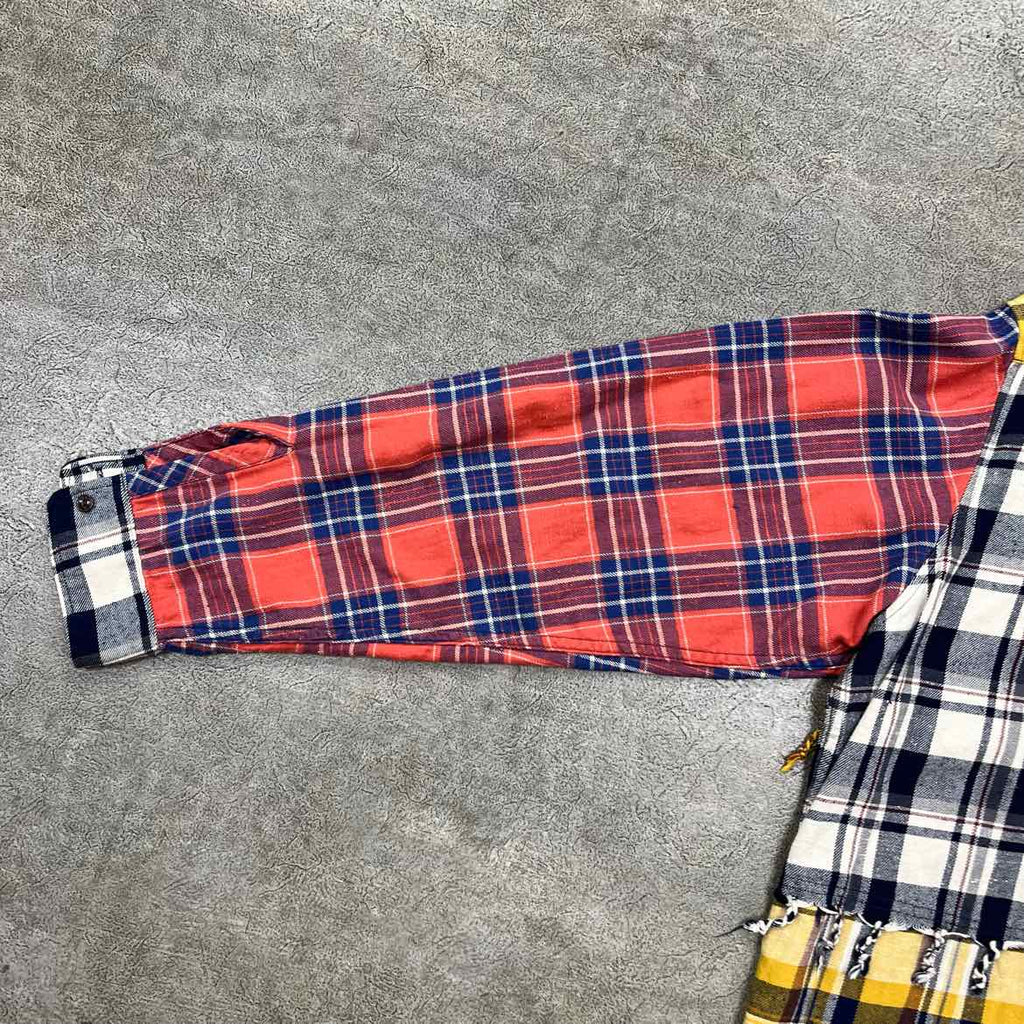 Denim Tears Flannel "FRAYED" Multicolor Used Size L