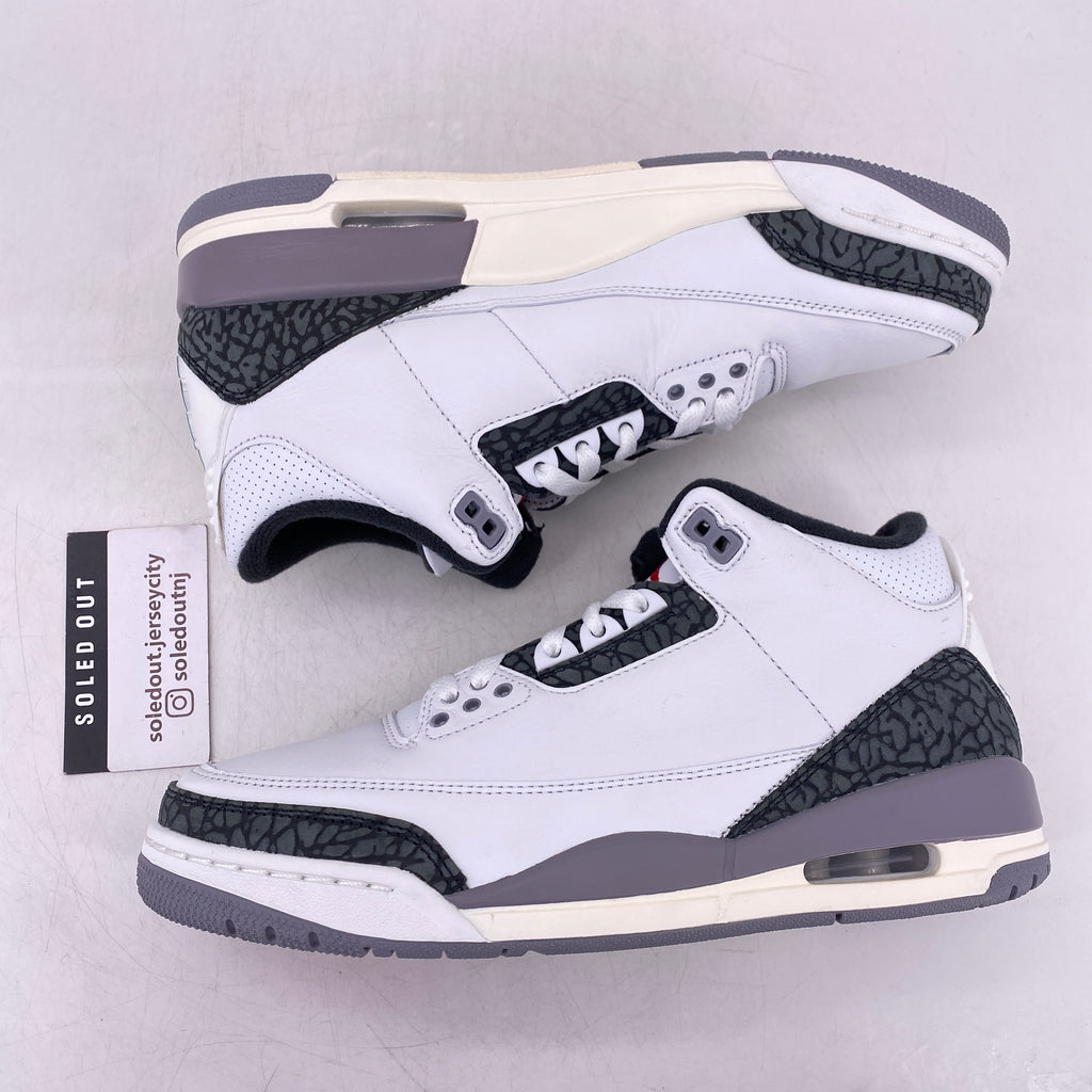 Air Jordan 3 Retro "Cement Grey" 2024 New Size 8.5