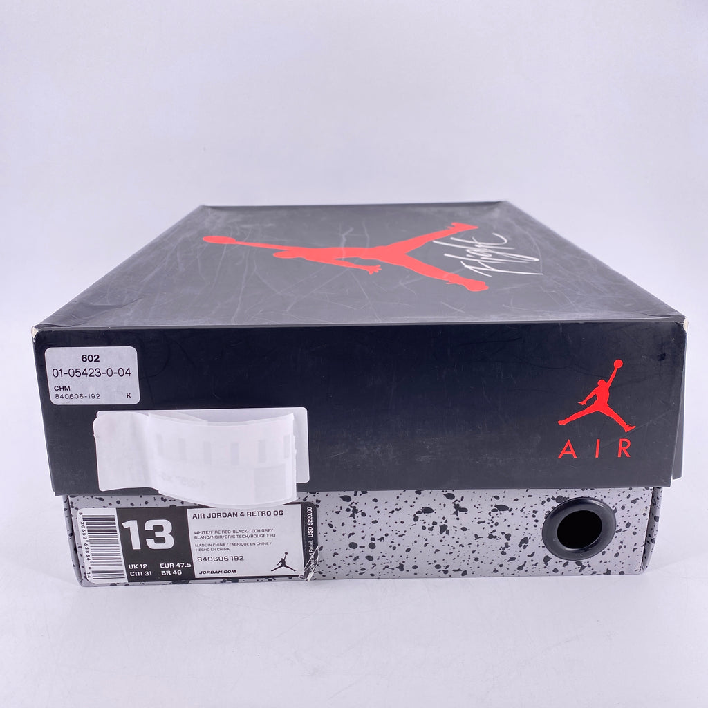 Air Jordan 4 Retro "White Cement" 2016 Used Size 13