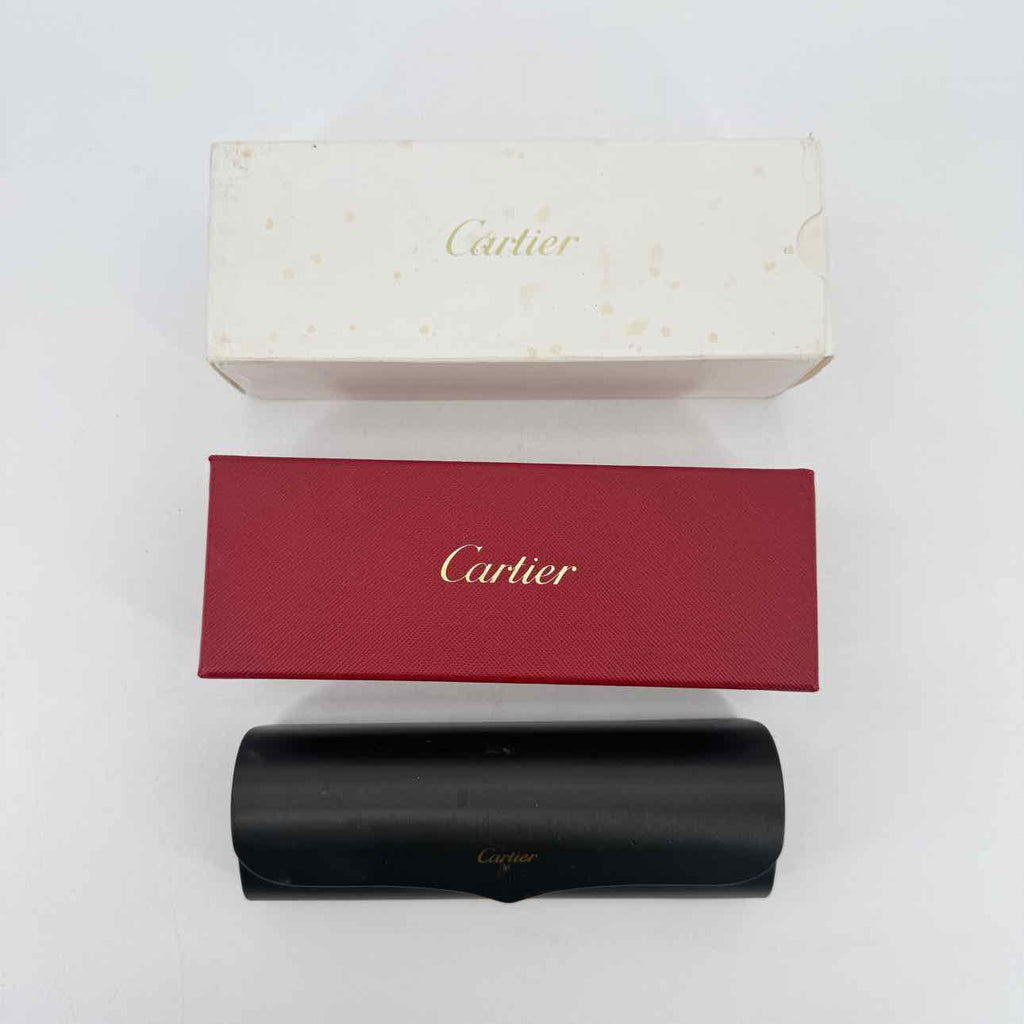 Cartier Glasses "BIG C" Used Gold Size OS