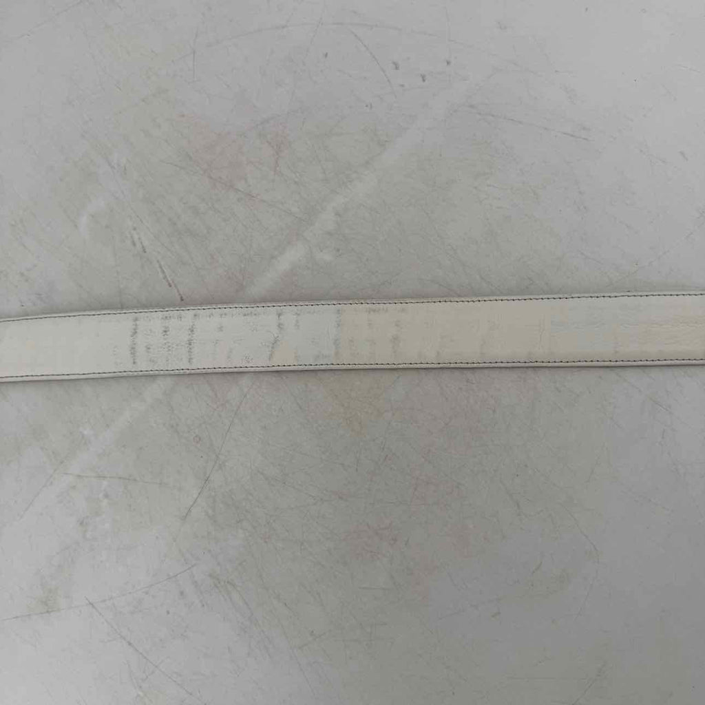 Dior Belt "OBLIQUE" Used White Size 32