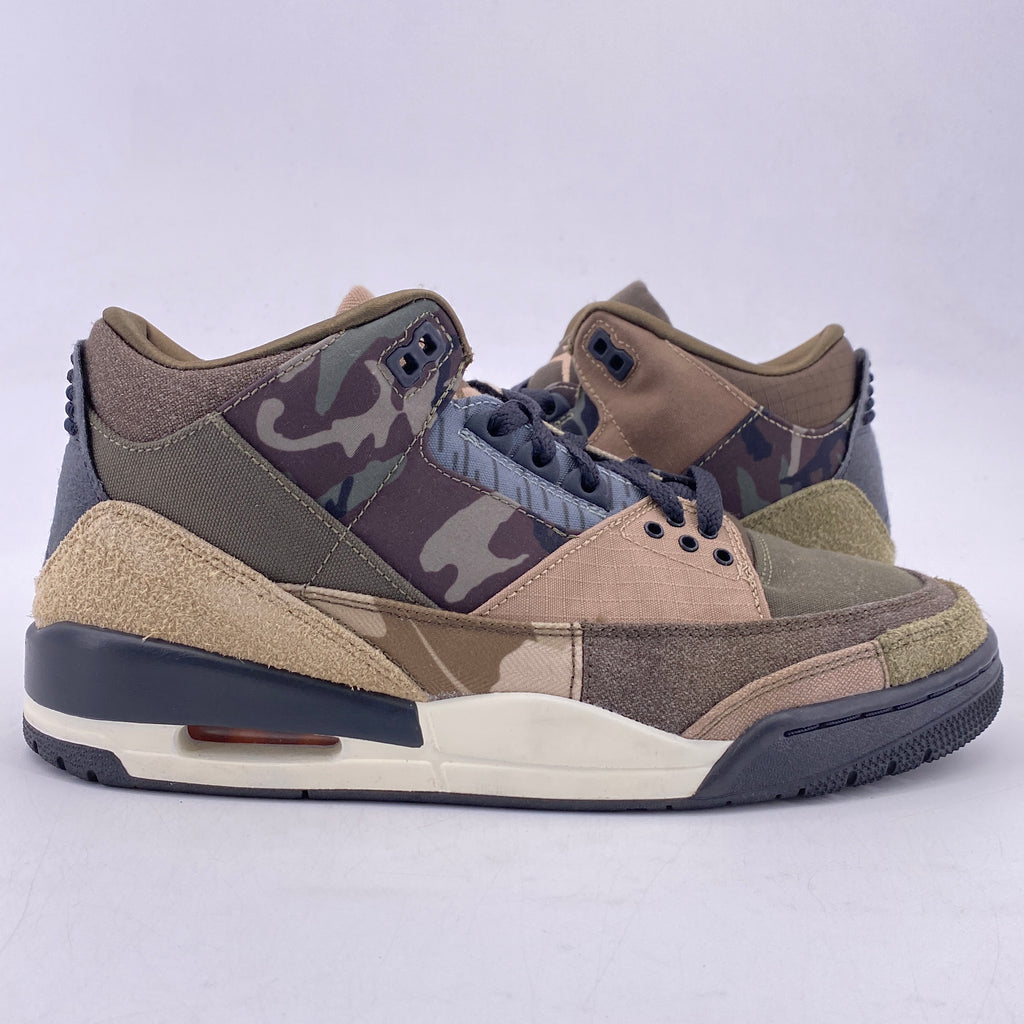 Air Jordan 3 Retro "Patchwork Camo" 2021 Used Size 8.5
