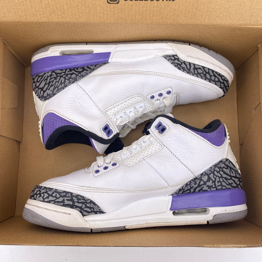 Air Jordan (GS) 3 Retro "Dark Iris" 2022 Used Size 7Y