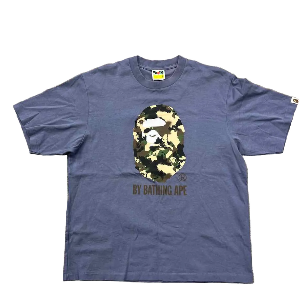 Bape T-Shirt "MAP CAMO" Grey Used Size S