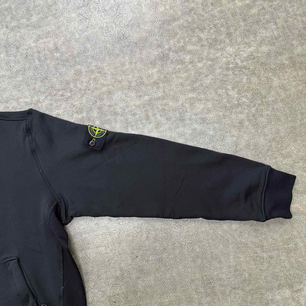 Stone Island Half Zip Pullover "PATCH" Black Used Size XL