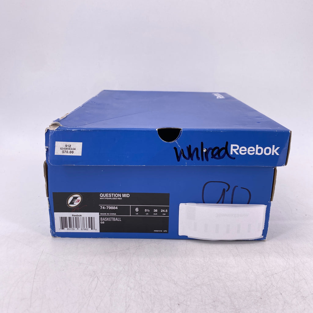 Reebok Question Mid "Red Toe"  New Size 6