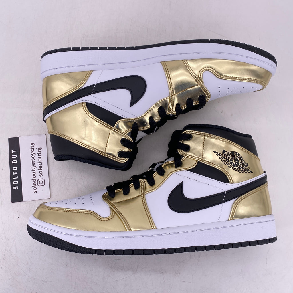 Air Jordan 1 Mid "Metallic Gold" 2020 New Size 10