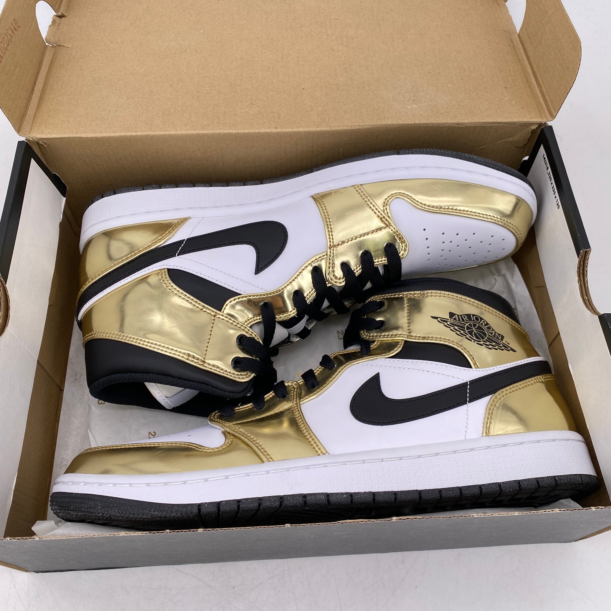 Air Jordan 1 Mid &quot;Metallic Gold&quot; 2020 Used Size 11.5