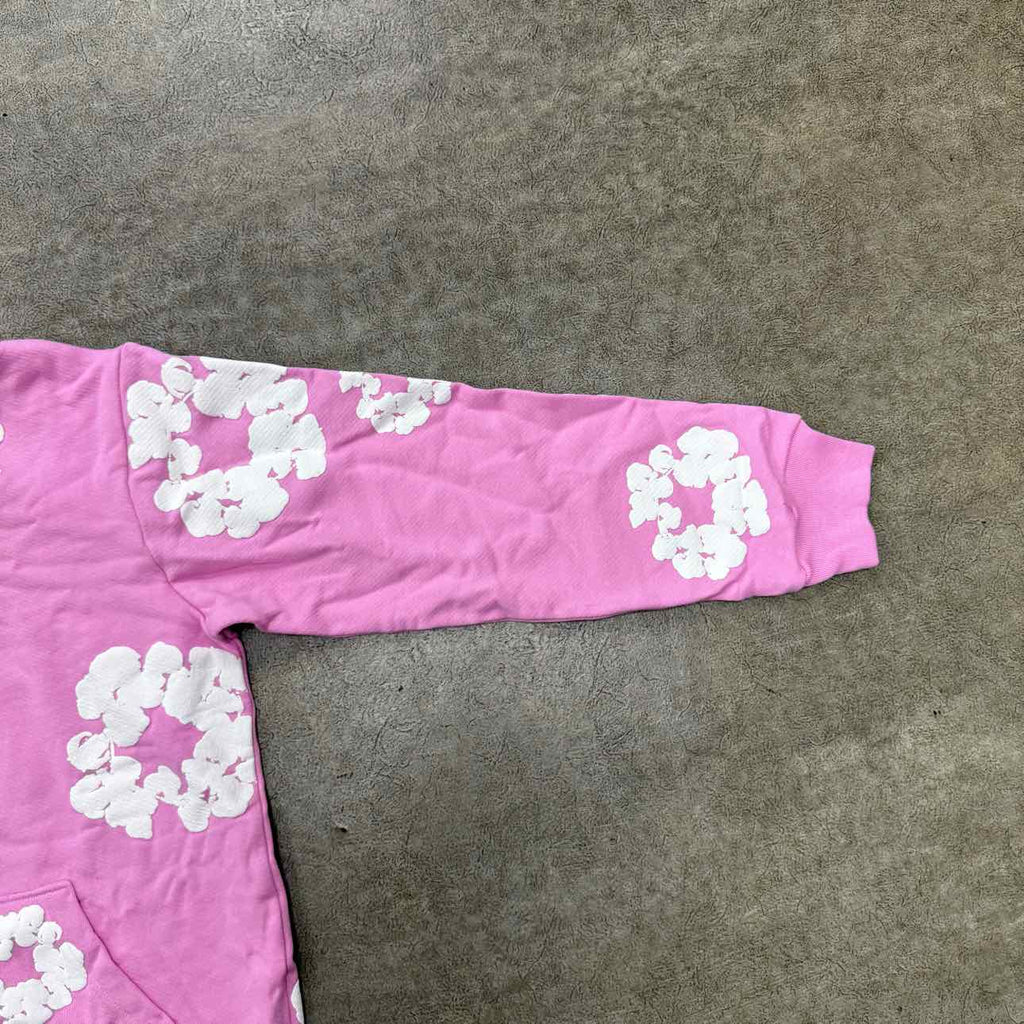 Denim Tears Hoodie "COTTON WREATH" Pink New Size L