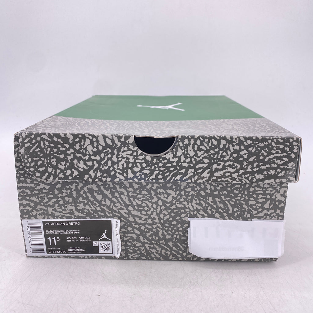 Air Jordan 3 Retro "Pine Green" 2021 Used Size 11.5