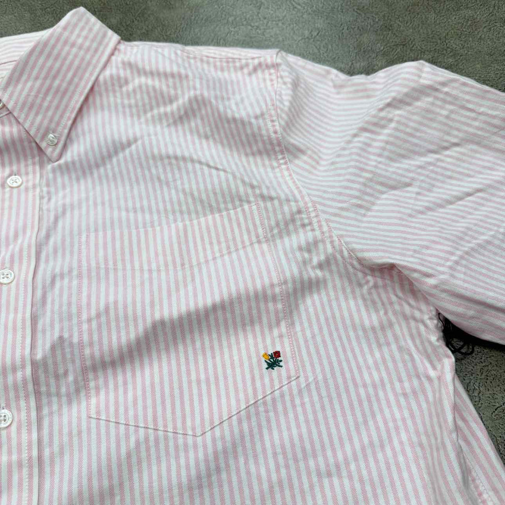 Aime Leon Dore Button Up "STRIPE" Pink New Size XL