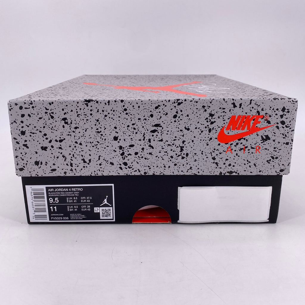 Air Jordan 4 Retro "Bred Reimagined" 2024 New Size 9.5