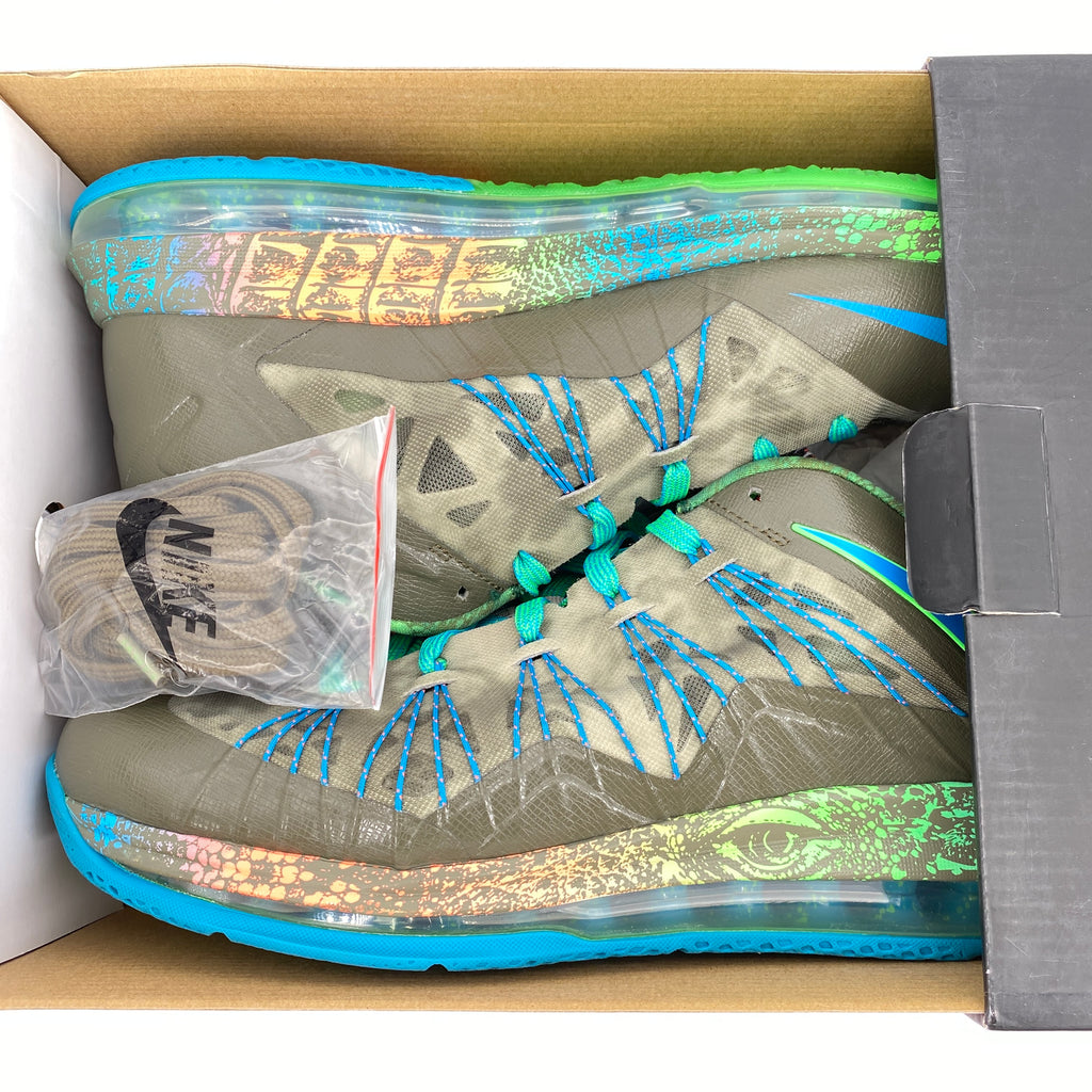 Nike Air Max Lebron X Low "Reptile" 2013 Used Size 11.5