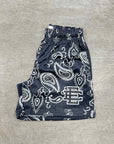 Eric Emanuel Mesh Shorts "PAISLEY BLACK" Black New Size XL