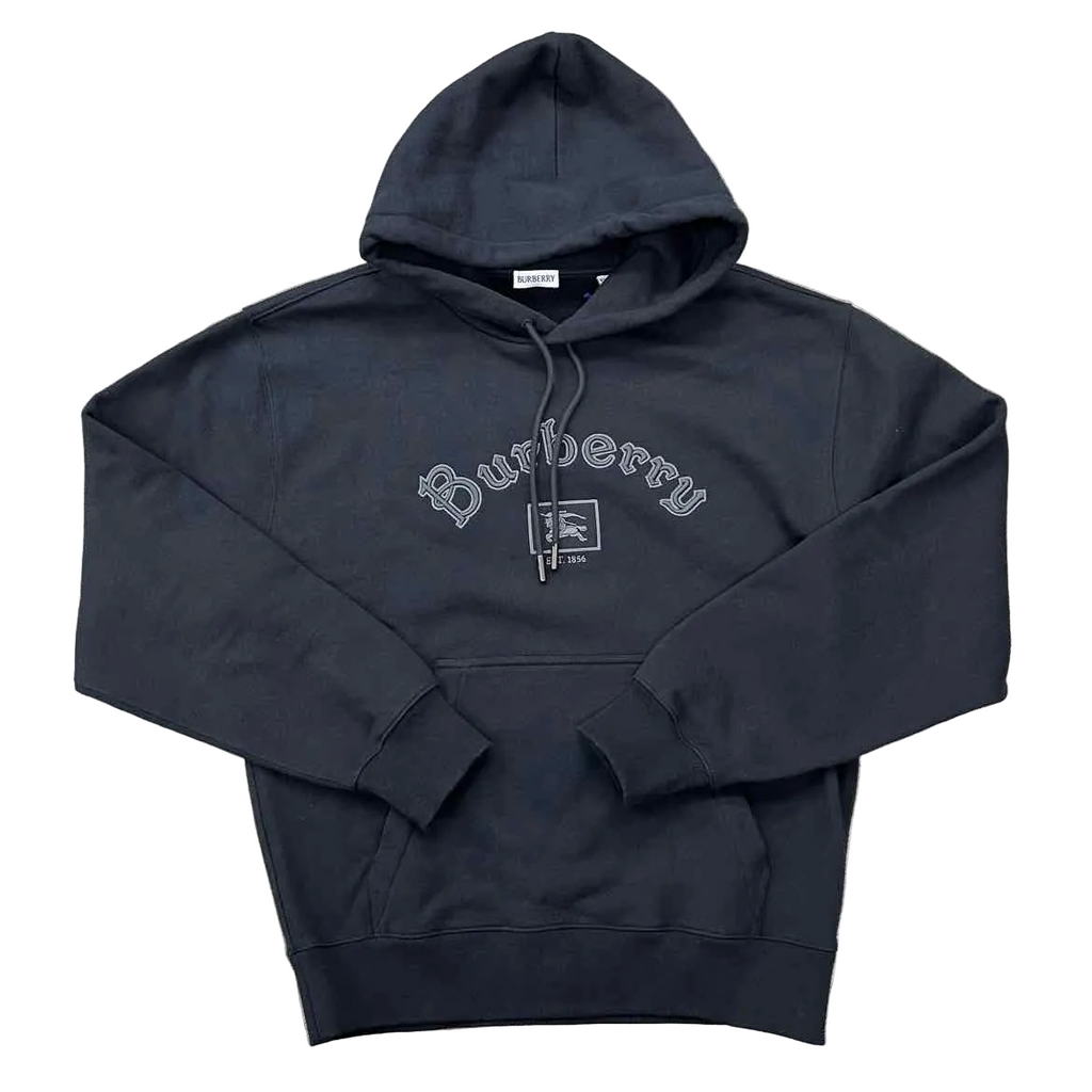 Burberry Hoodie "GOTHIC LOGO" Black New Size S