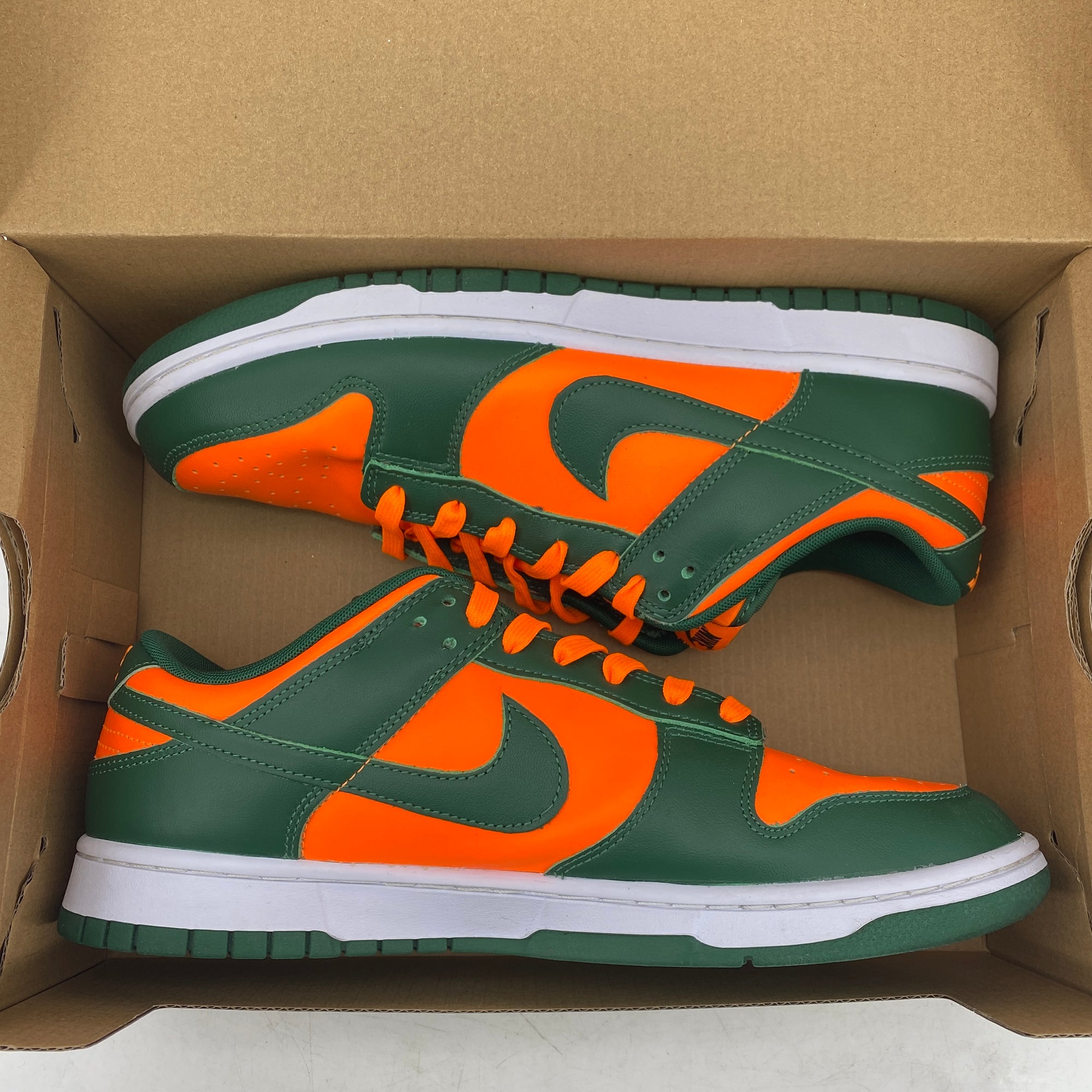 Nike Dunk Low &quot;Miami Hurricanes&quot; 2022 Used Size 11.5