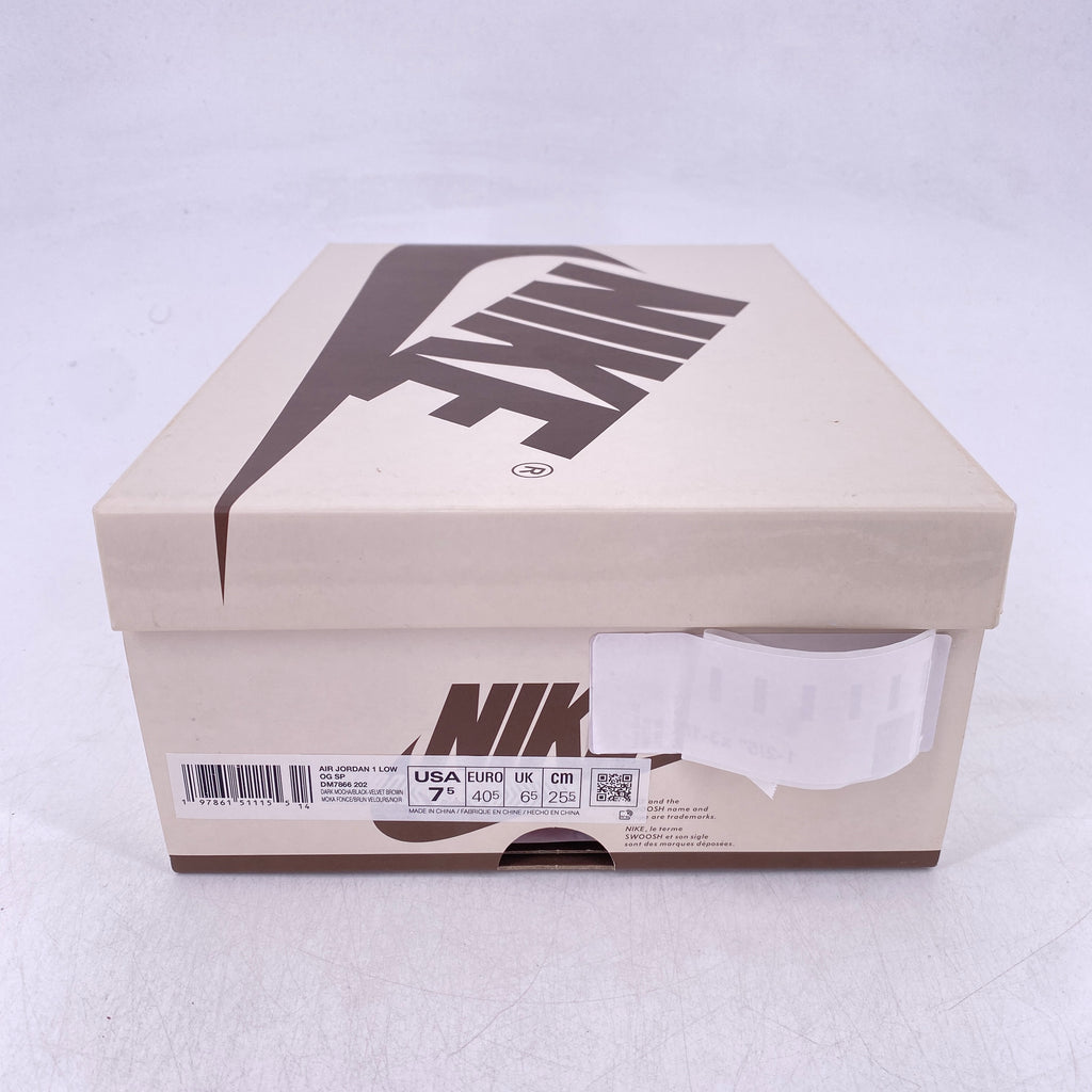 Air Jordan 1 Low "Travis Scott Velvet Brown" 2024 Used Size 7.5