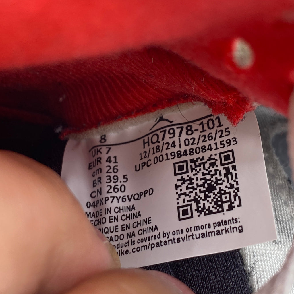 Air Jordan 5 Retro "Fire Red Black Tongue" 2025 Used Size 8