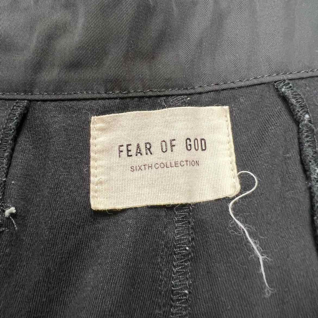 Fear of God Track Pants "SIXTH COLLECTION" Black Used Size L