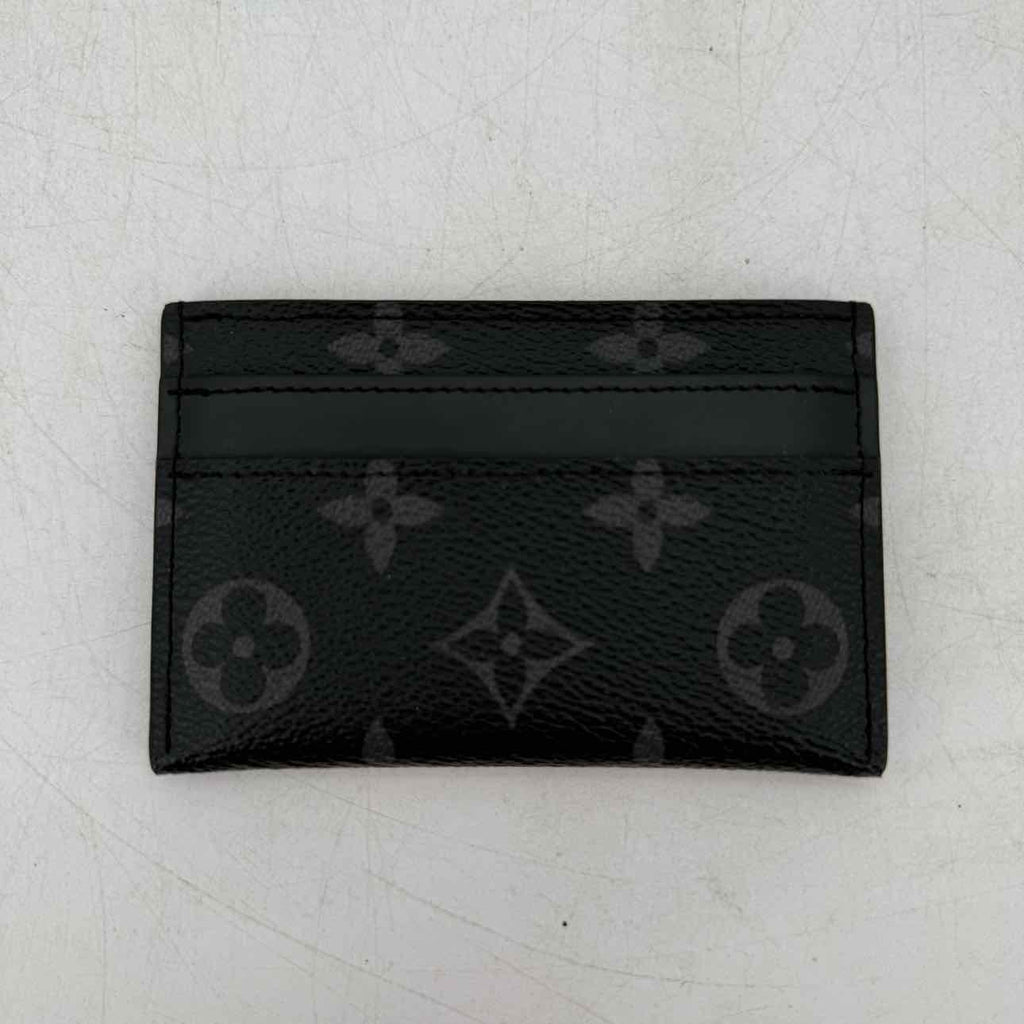 Louis Vuitton Card Holder "MONOGRAM" Used Black