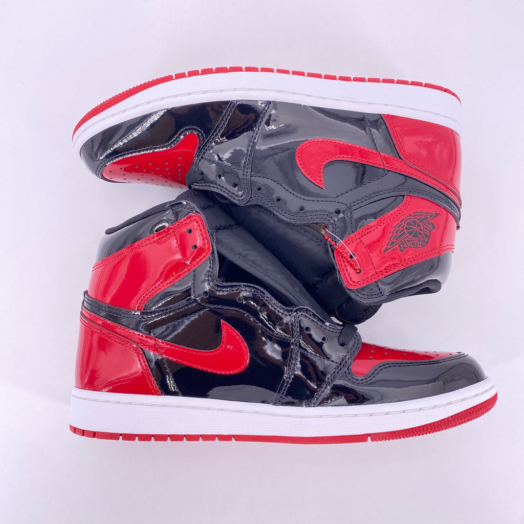 Air Jordan 1 Retro High OG "Patent Bred" 2021 New Size 9