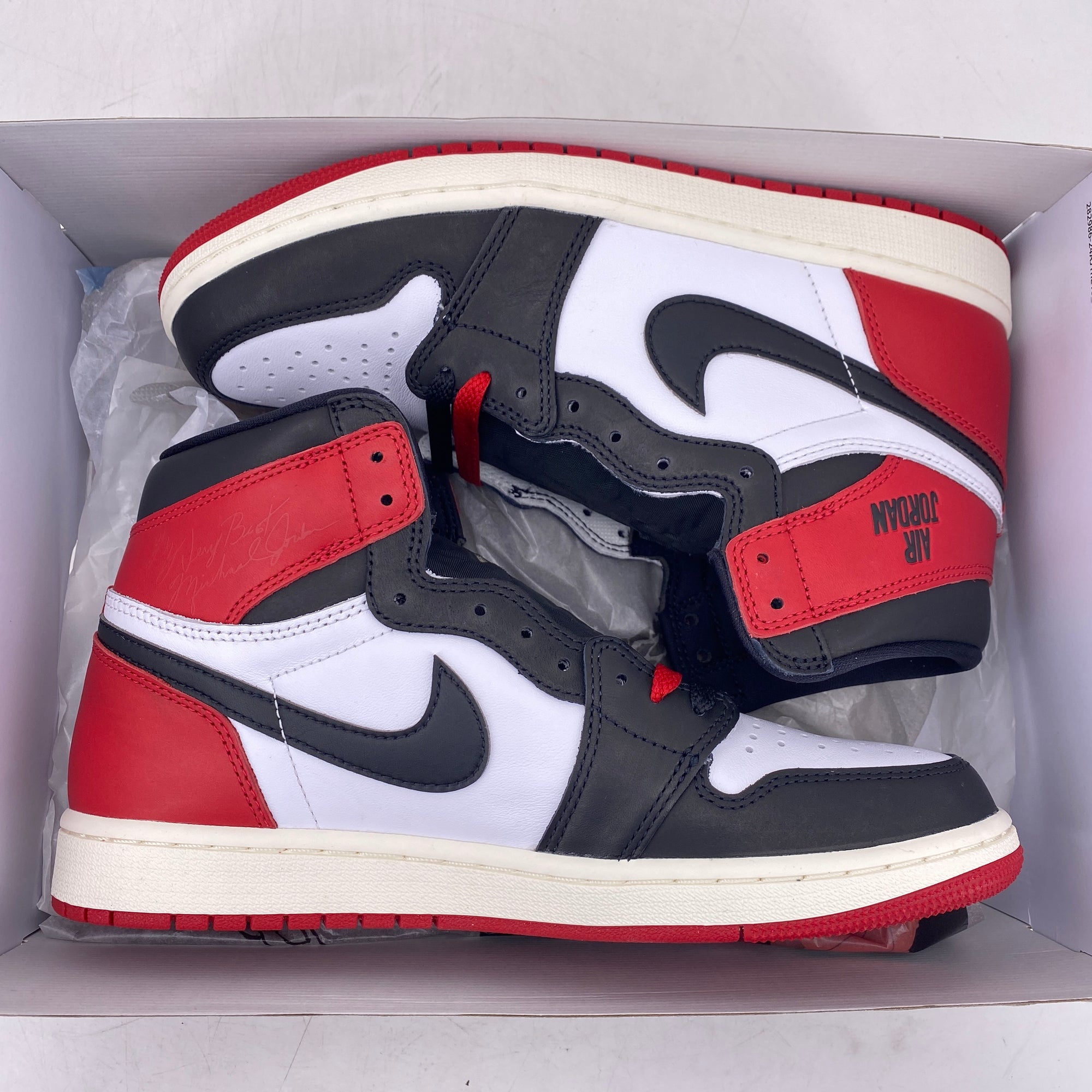 Air Jordan 1 Retro High OG &quot;Black Toe Reimagined&quot; 2024 New Size 9