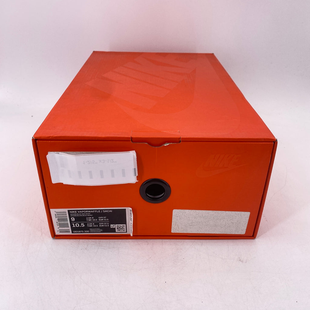 Nike Vaporwaffle / Sacai "Sesame Blue Void" 2021 New Size 9