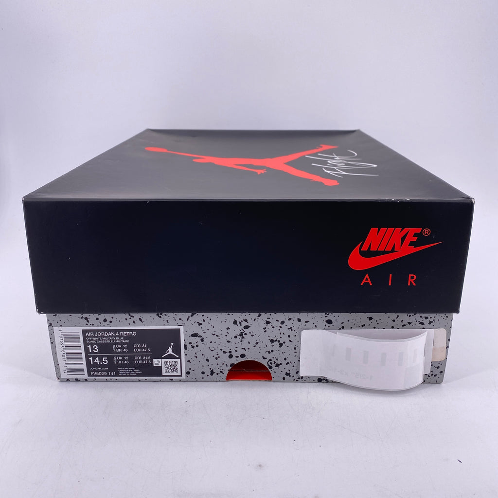 Air Jordan 4 Retro "Military Blue" 2024 New Size 13