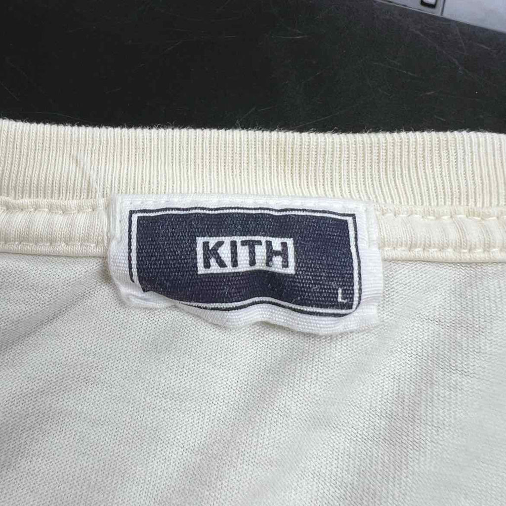 Kith T-Shirt "TULIP" Cream Used Size L