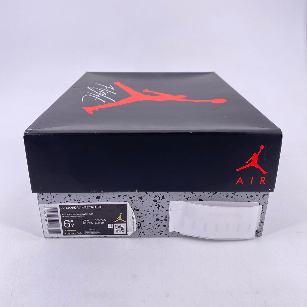 Air Jordan (GS) 4 Retro "Red Thunder" 2022 Used Size 6.5Y