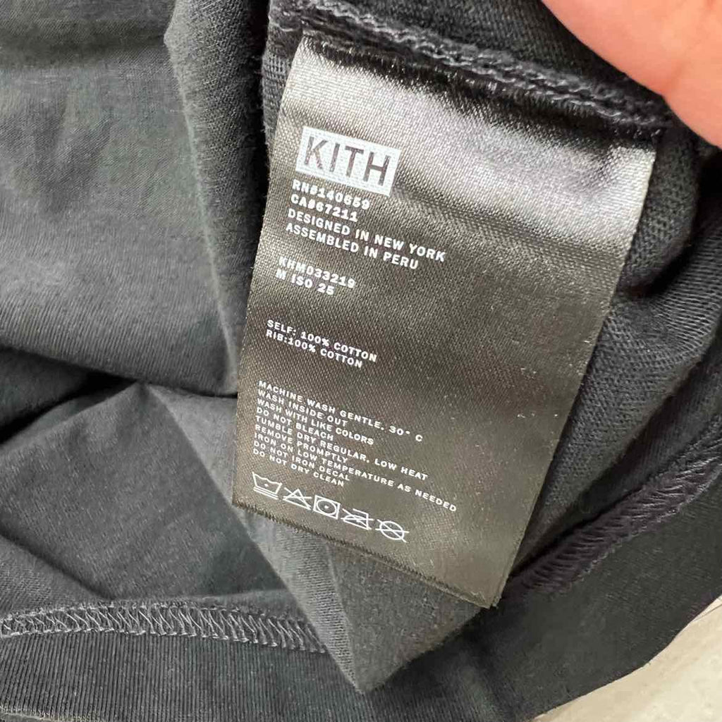 Kith T-Shirt "ROLLING STONES MONOGRAM" Black New Size M
