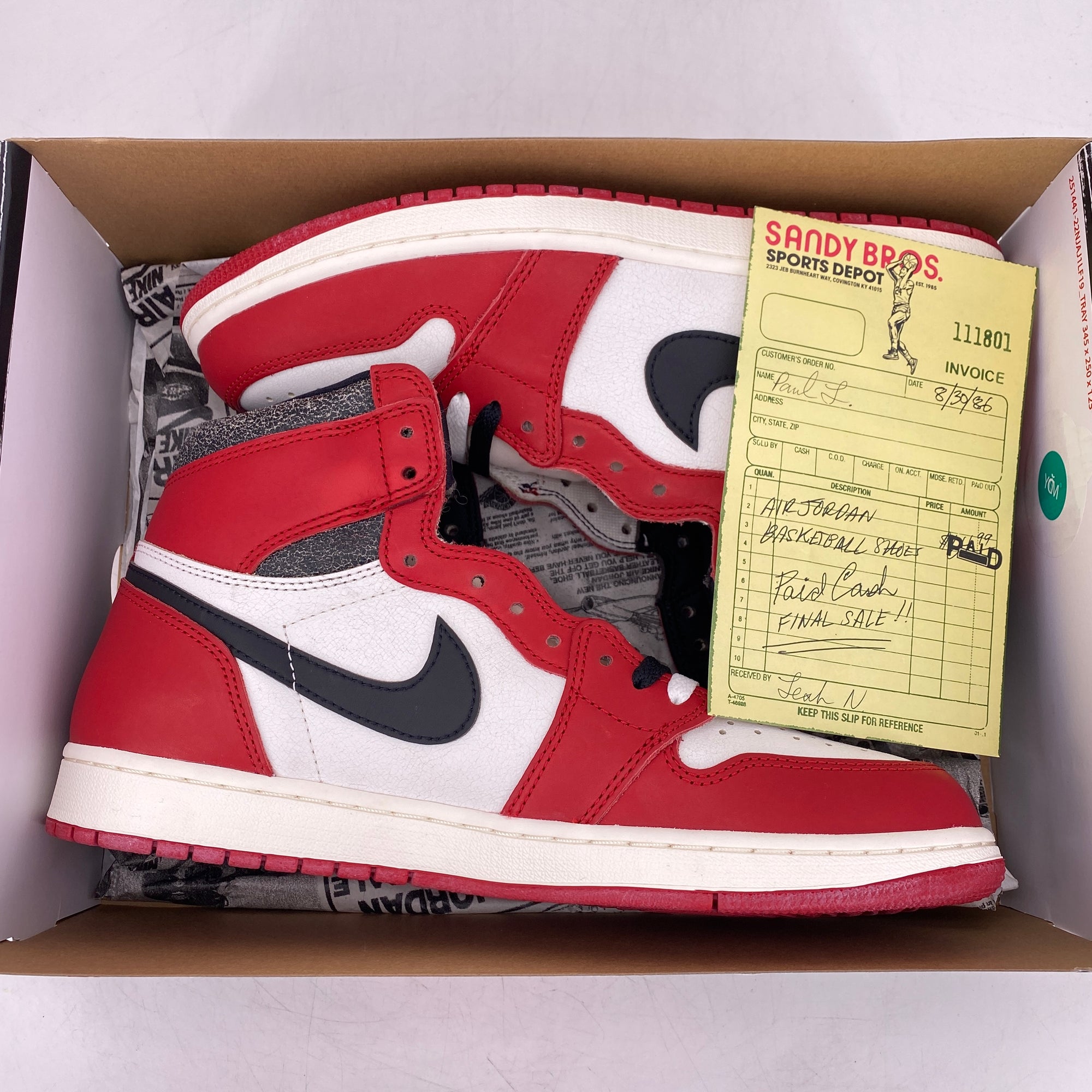 Air Jordan 1 Retro High OG &quot;Lost And Found&quot; 2022 New Size 11.5