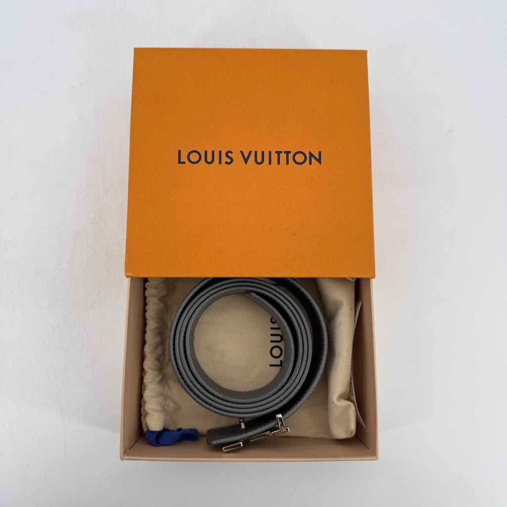 Louis Vuitton Belt "INITIALES" Used Grey Size 44