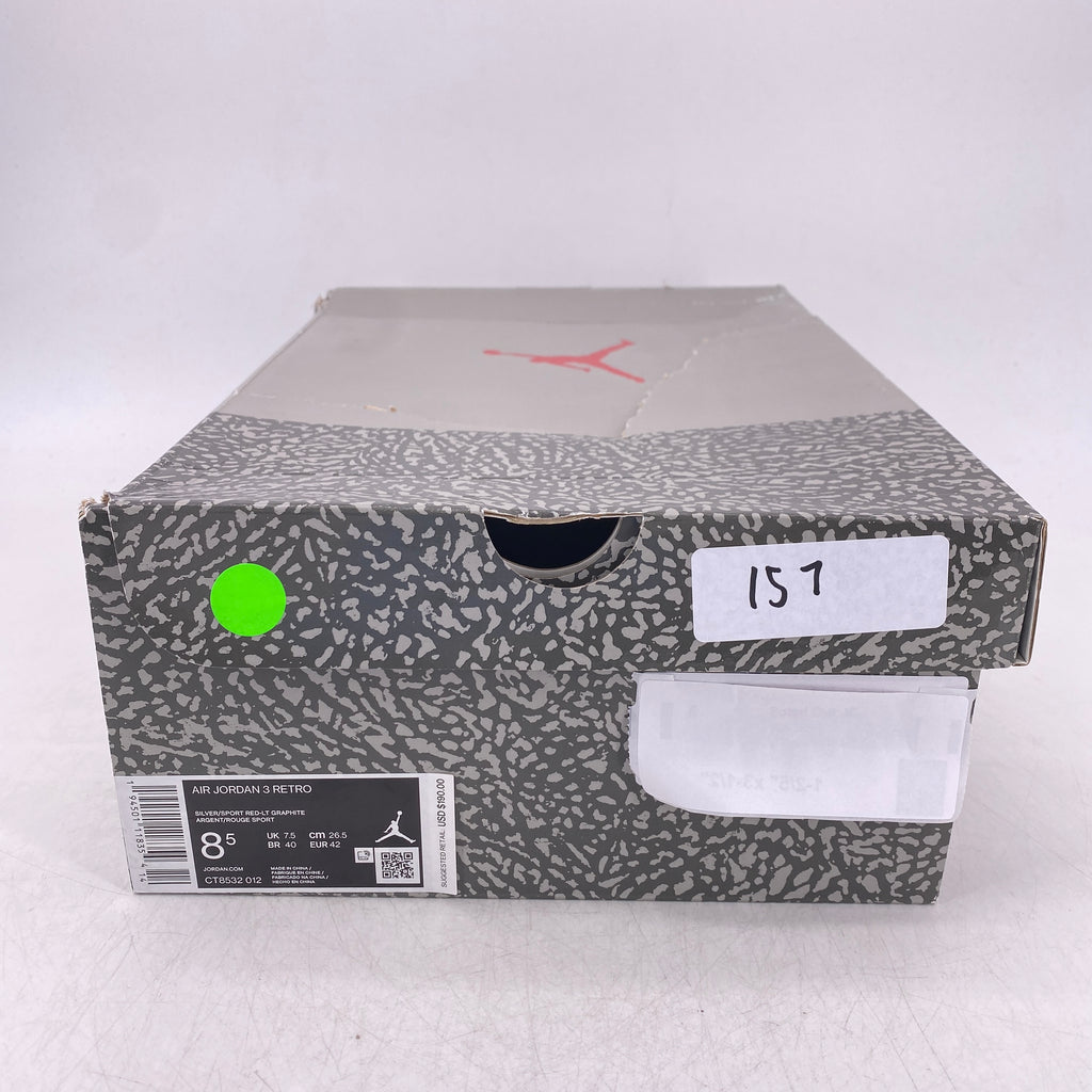 Air Jordan 3 Retro "Cool Grey" 2021 New Size 8.5