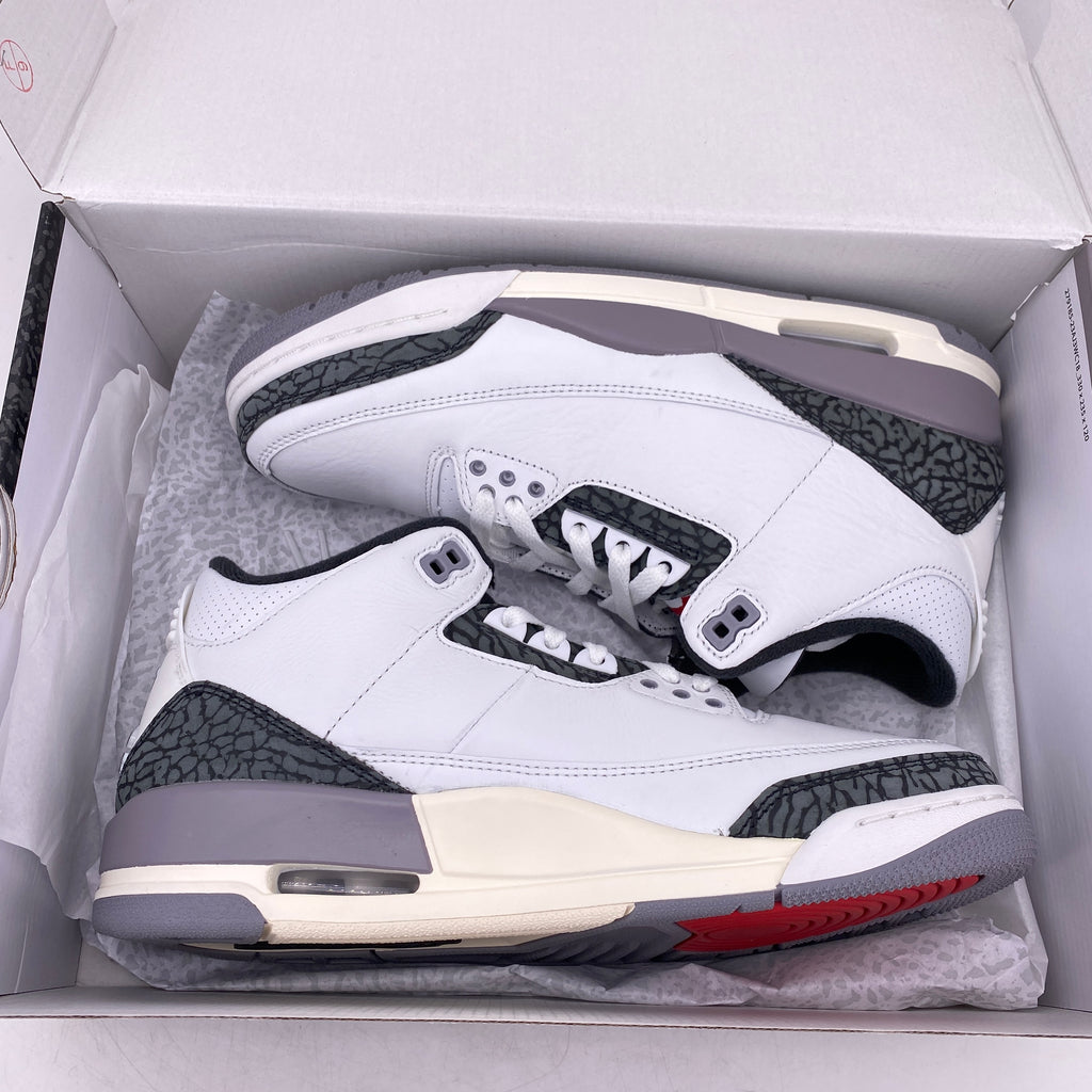 Air Jordan 3 Retro "Cement Grey" 2024 New Size 8.5